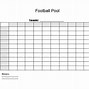 Image result for Football Pool Chart