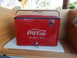 Image result for Antique Coca Cola Cooler