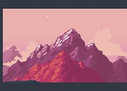 Image result for Pixel Art Mountain Background