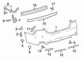 Image result for Camry 2018 SE Rear Side Spare Parts
