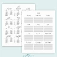 Image result for Yearly Calendar at a Glance Printable