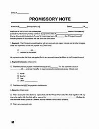 Image result for Promise Note Contract