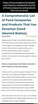 Image result for New Senomyx Products