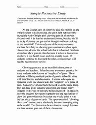 Image result for Example of an Persuasive Essay