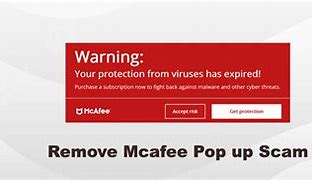 Image result for Fake McAfee Pop Up