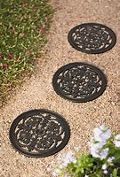Image result for Rubber Log Rounds Stepping Stones