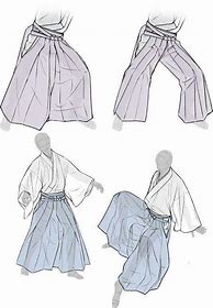 Image result for Hakama Side View
