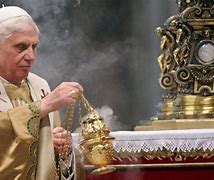 Image result for Pope Benedict Celebrating Mass