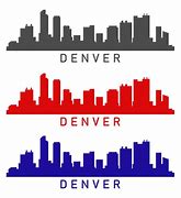 Image result for Denver Skyline Vector