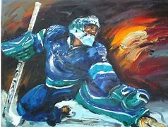 Image result for Ice Hockey Paintings