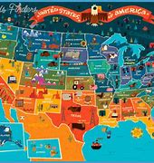 Image result for Us Map with Tourist Attractions