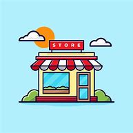 Image result for Cartoon Front of Shop