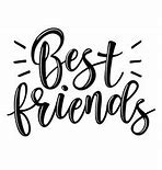 Image result for Best Friend Word Clip Art