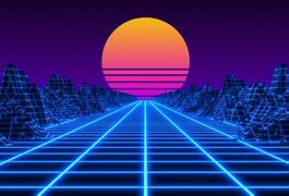 Image result for Neon 80s Grid Vaporwave