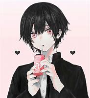 Image result for Cute Girly Anime Boy with Black Hair