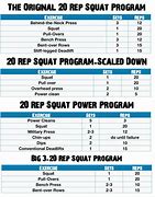 Image result for Squats per Day Chart