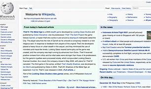 Image result for Wikipedia Home Page