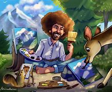 Image result for Bob Ross Animated