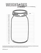 Image result for Weight Loss Printable Free Tracker Jar