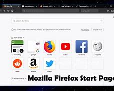 Image result for Start Page for Firefox
