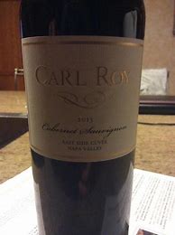 Image result for Carl Roy Cabernet Sauvignon East Side Cuvee Napa Valley