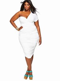 Image result for Plus Size White Cocktail Dress