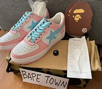 Image result for Pink BAPE Shoes