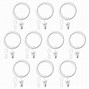 Image result for White Curtain Rings with Clips