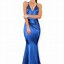 Image result for Blue Backless Dress