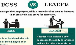 Image result for Boss versus Leader