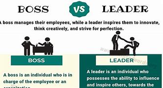Image result for Difference Between Boss & Leader