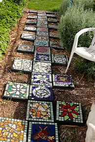 Image result for Decorative Stepping Stones