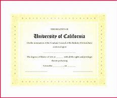 Image result for California GED Certificate Template