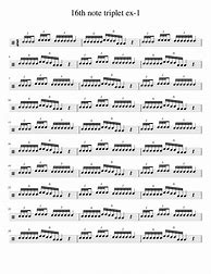 Image result for Sheet Music with 16th Triplets