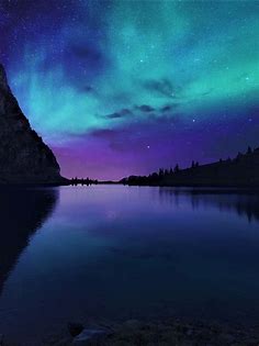 2048x2732 Aurora Borealis Northern Lights Over Mountain Lake 2048x2732 ...