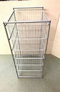 Image result for Elfa Wire Basket Storage Systems