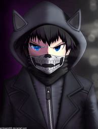 Image result for Anime Boy Skull Face