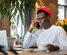Image result for Black Man Talking On the Phone