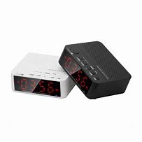 Image result for Red LED Alarm Clock Radio