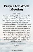 Image result for Work Meeting Prayer
