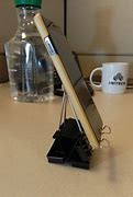 Image result for Binder Clip iPhone Stand