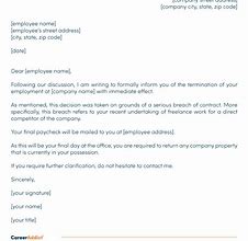 Image result for Breach of Contract Termination Letter