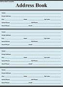 Image result for Large Print Address Book Template