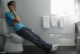 Image result for Using Phone On Toilet