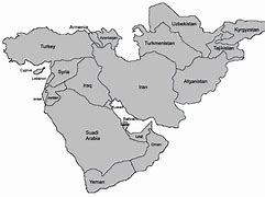 Image result for Middle East Color Map