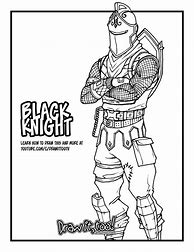 Image result for Black Knight Fortnite Drawing