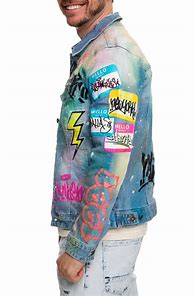 Image result for Graphic Jean Jacket