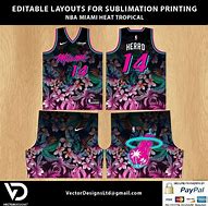 Image result for Jersey Design Basketball Miami Heat