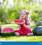 Image result for Little Girl Eating Watermelon