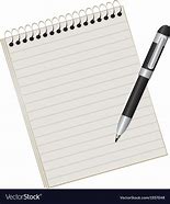 Image result for Notebook and Pen Clip Art